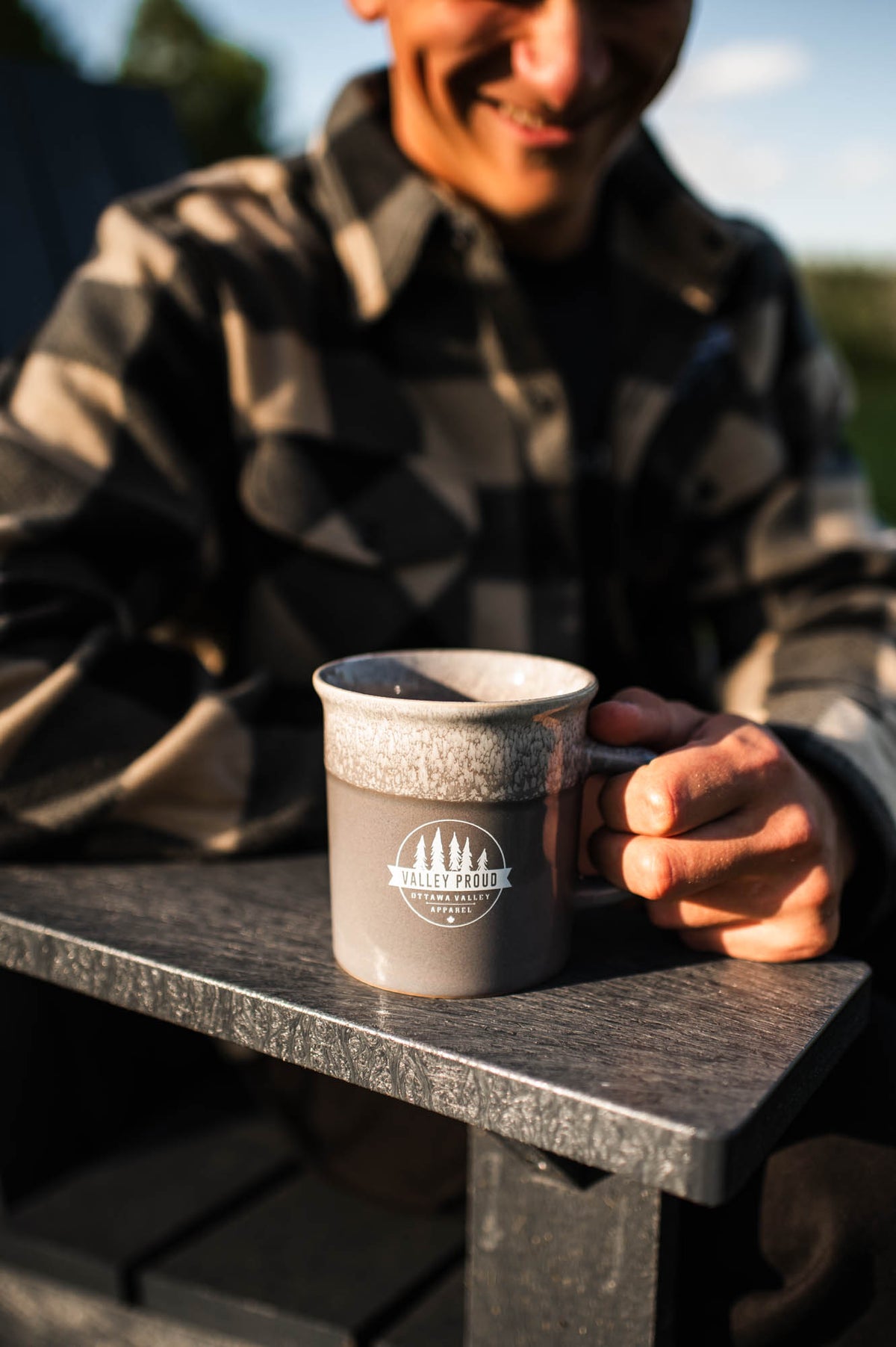 Valley Proud Cottage Mug - Grey