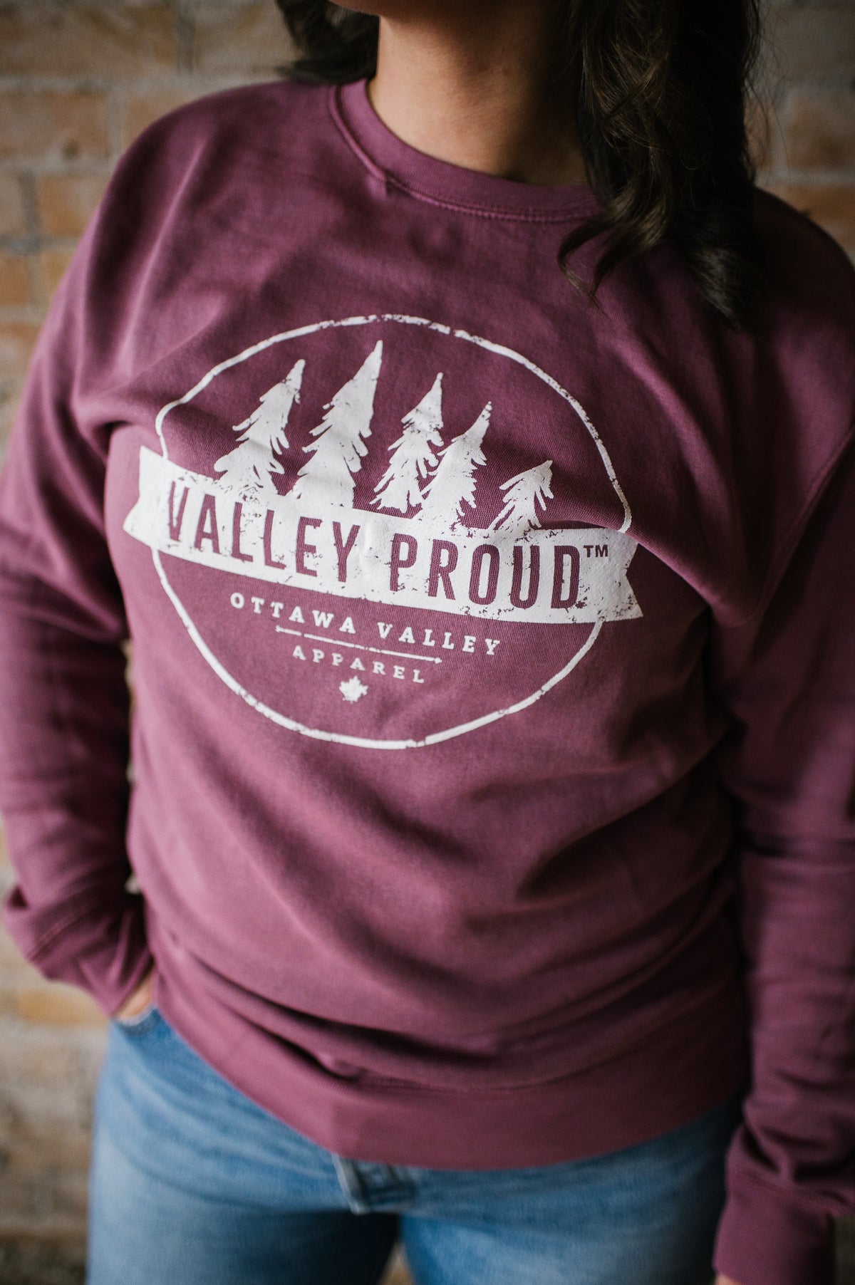 Valley Proud Crewneck - Rose