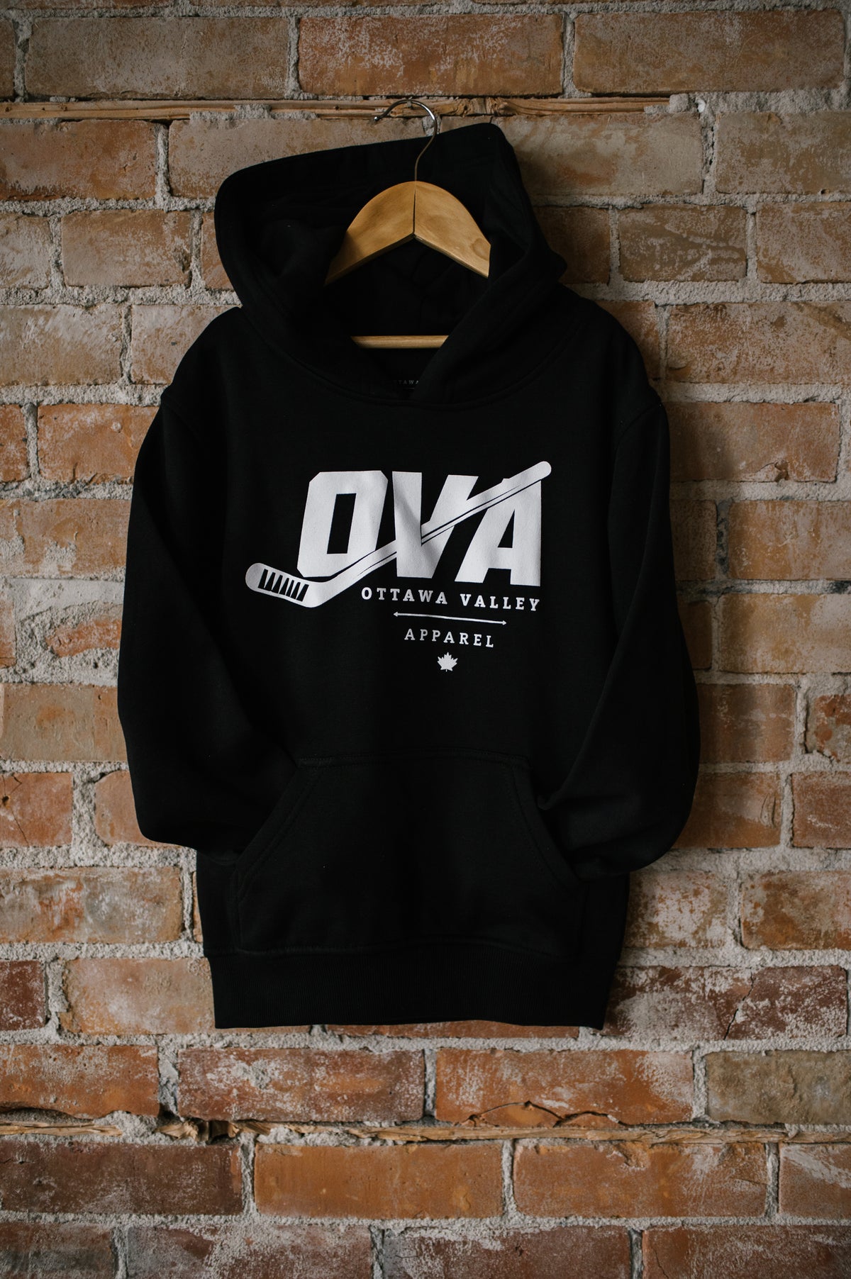 Youth OVA Hockey Hoodie - Black