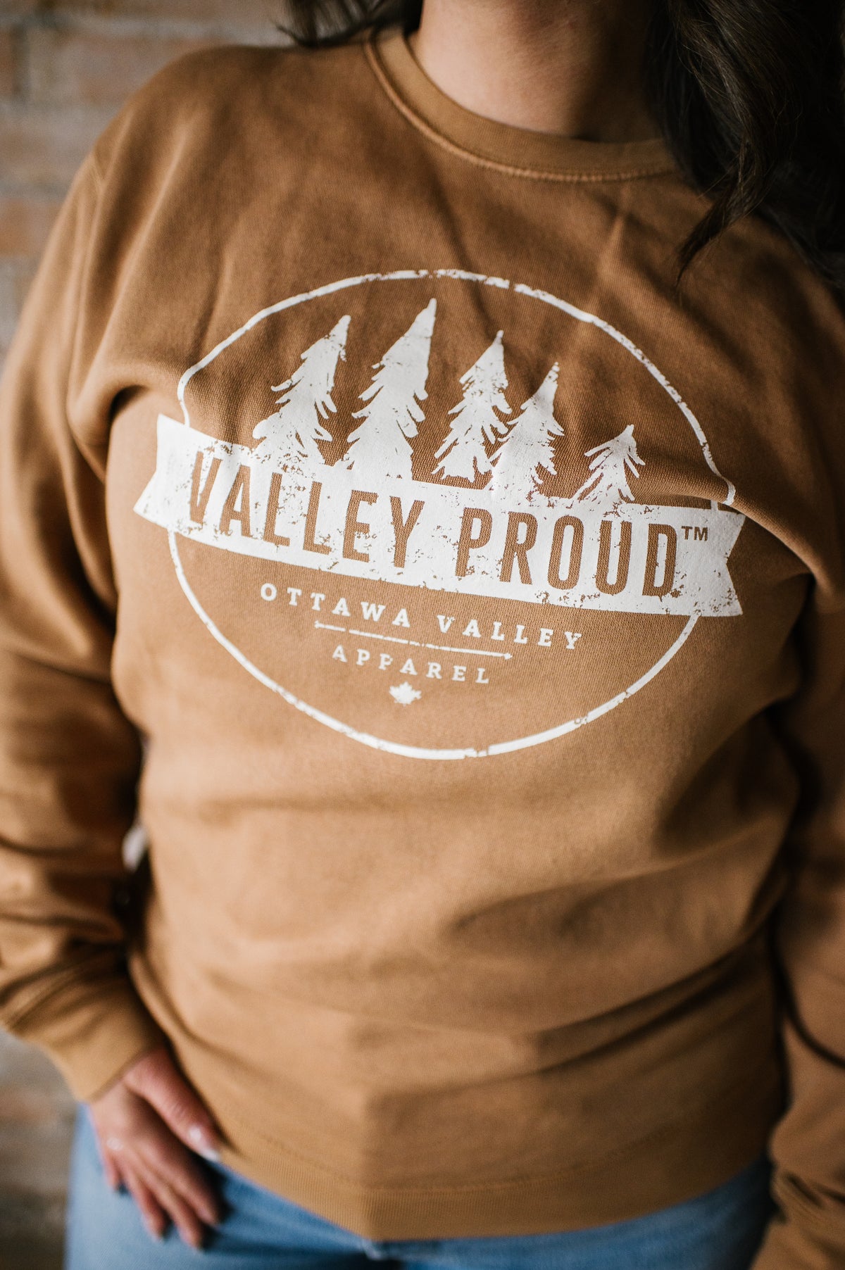 Valley Proud Crewneck - Camel