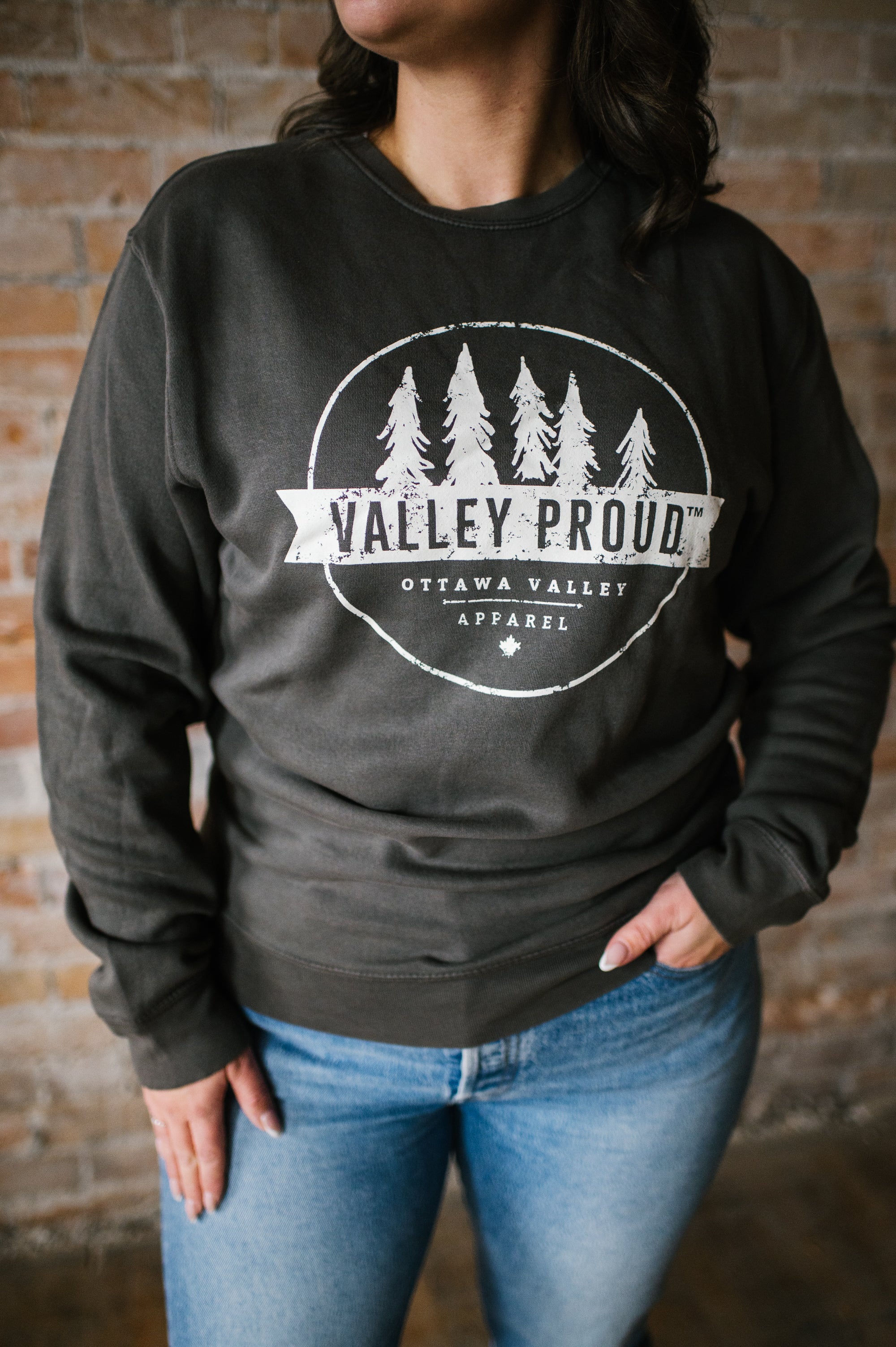 Valley Proud Crewneck - Grey