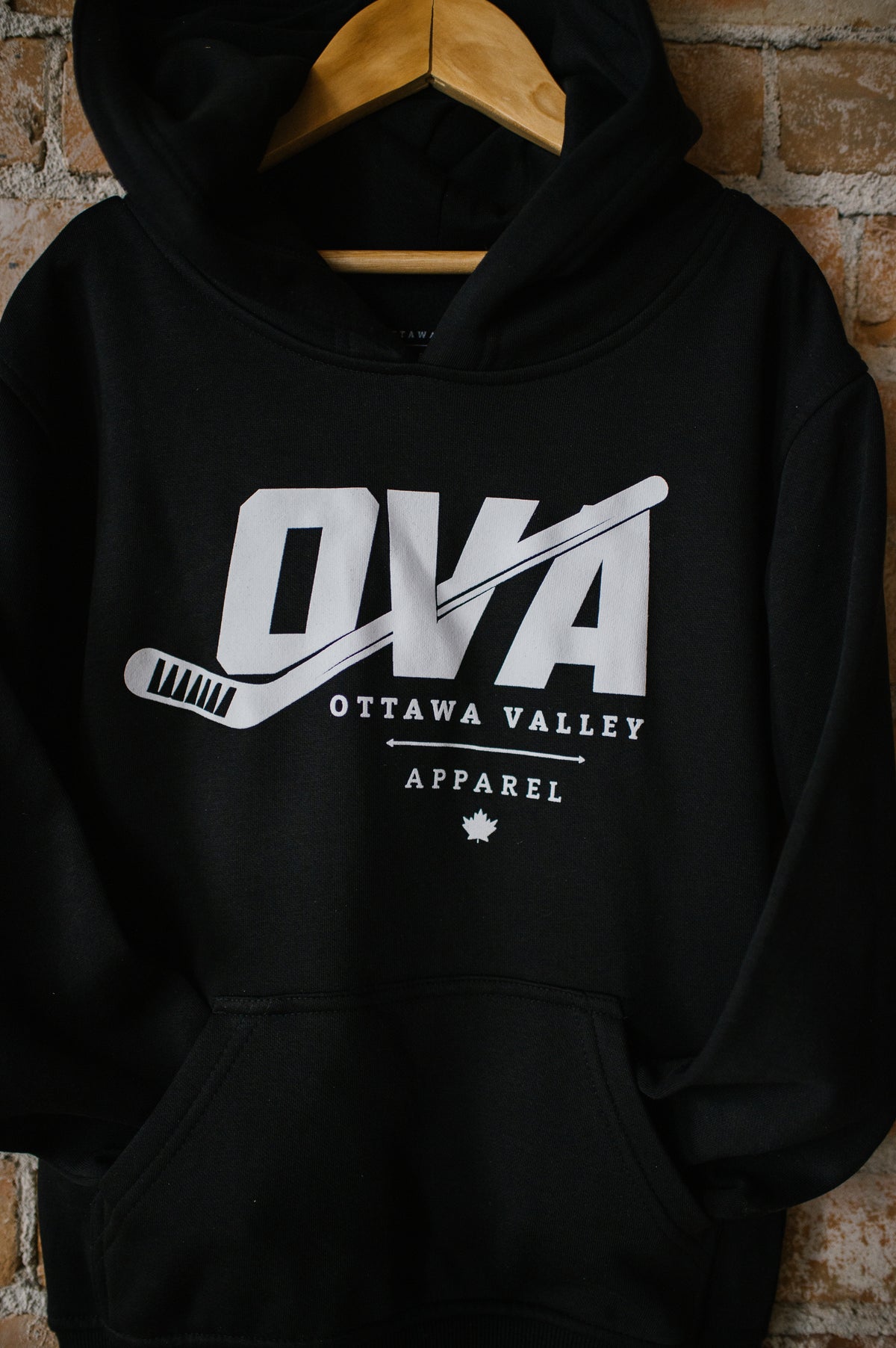 Youth OVA Hockey Hoodie - Black