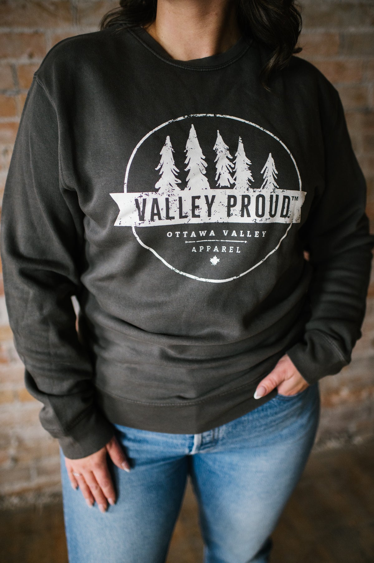 Valley Proud Crewneck - Grey