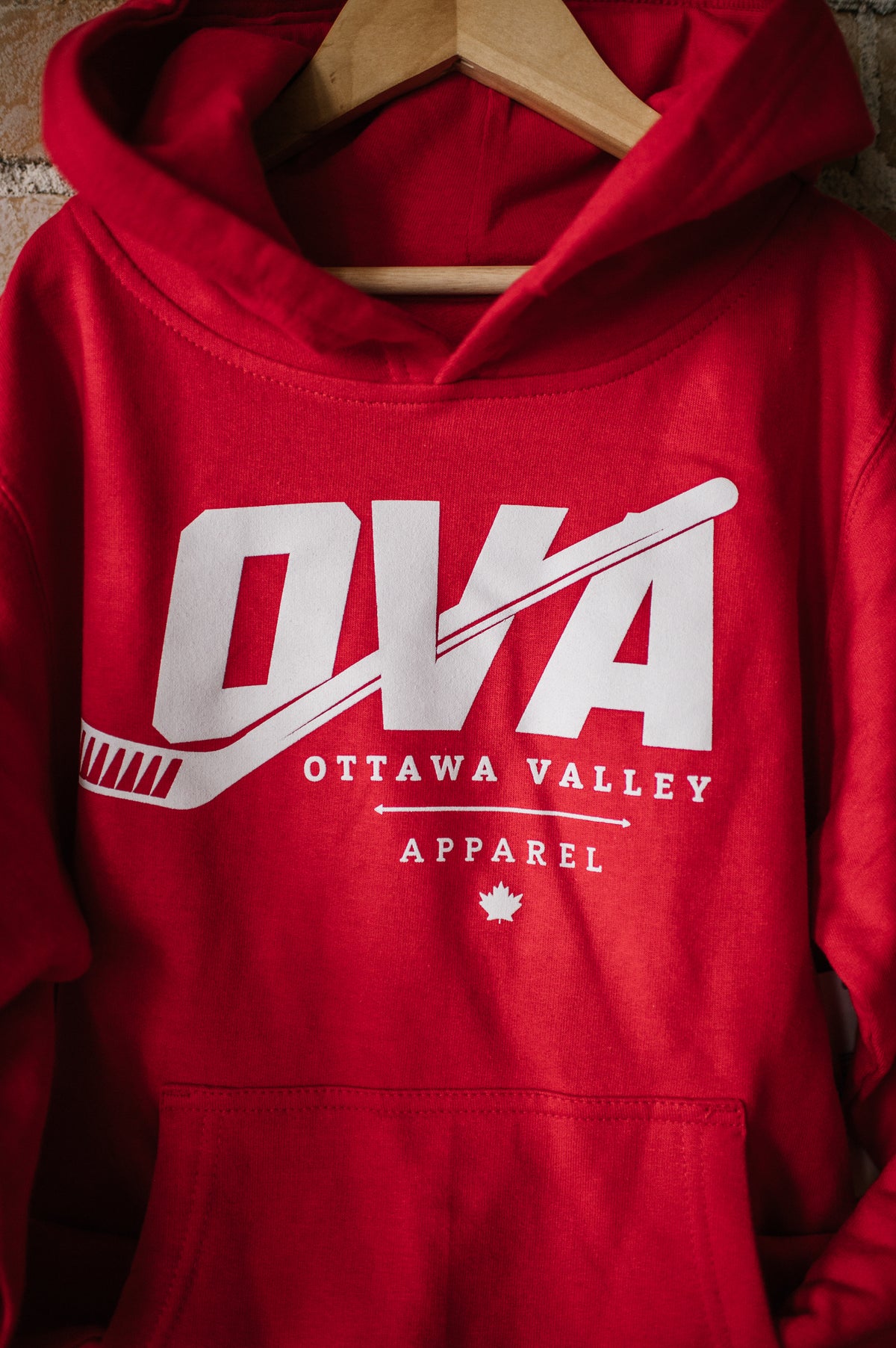 Youth OVA Hockey Hoodie - Red