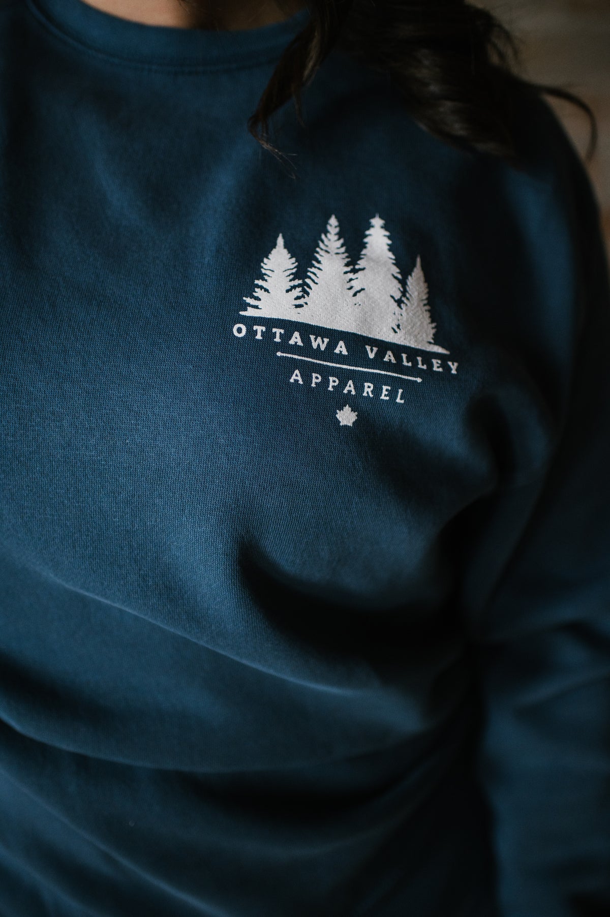 White Tree Logo Crewneck - Blue