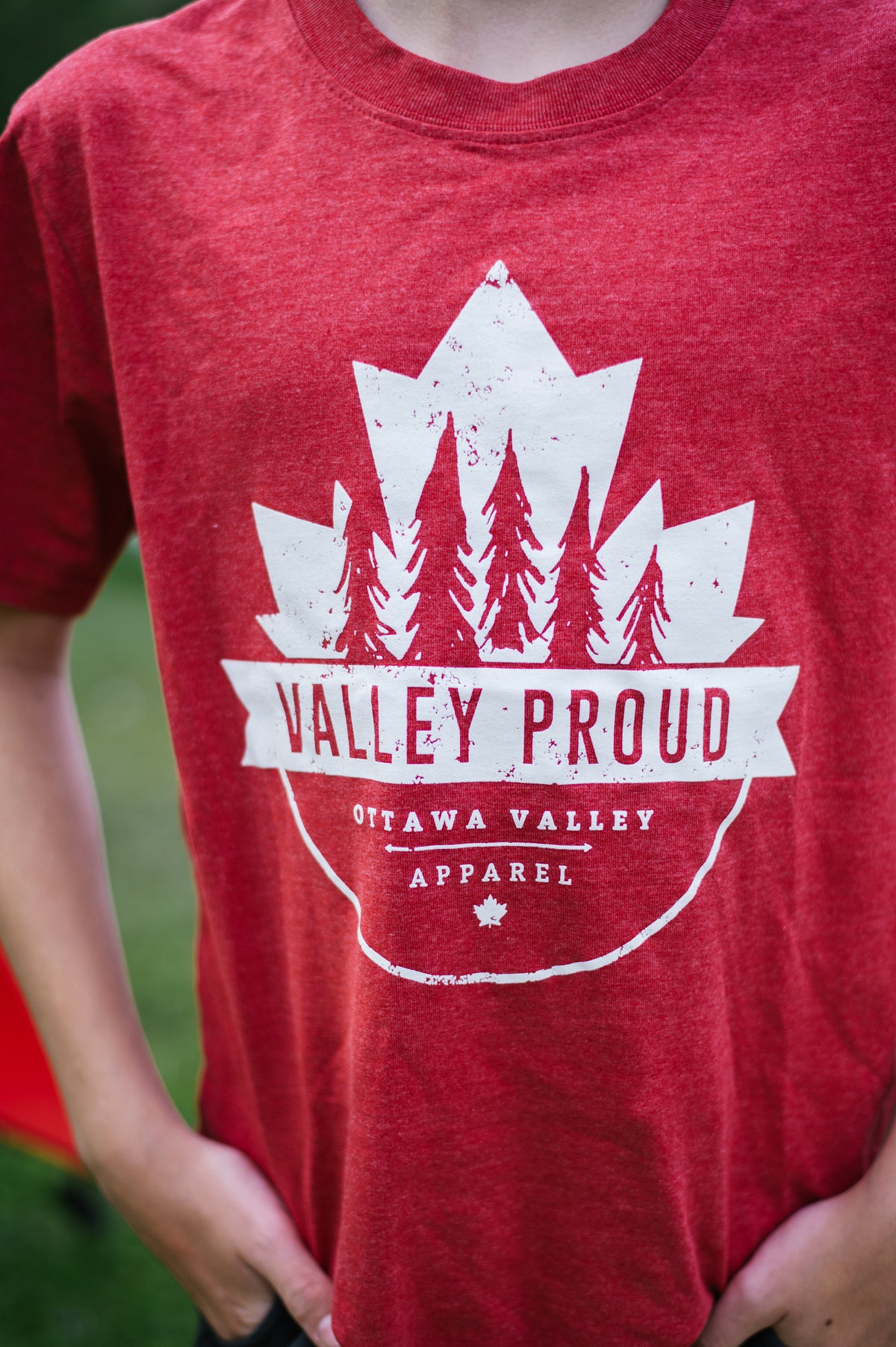 Youth Canadian Valley Proud Tee - Earth Red