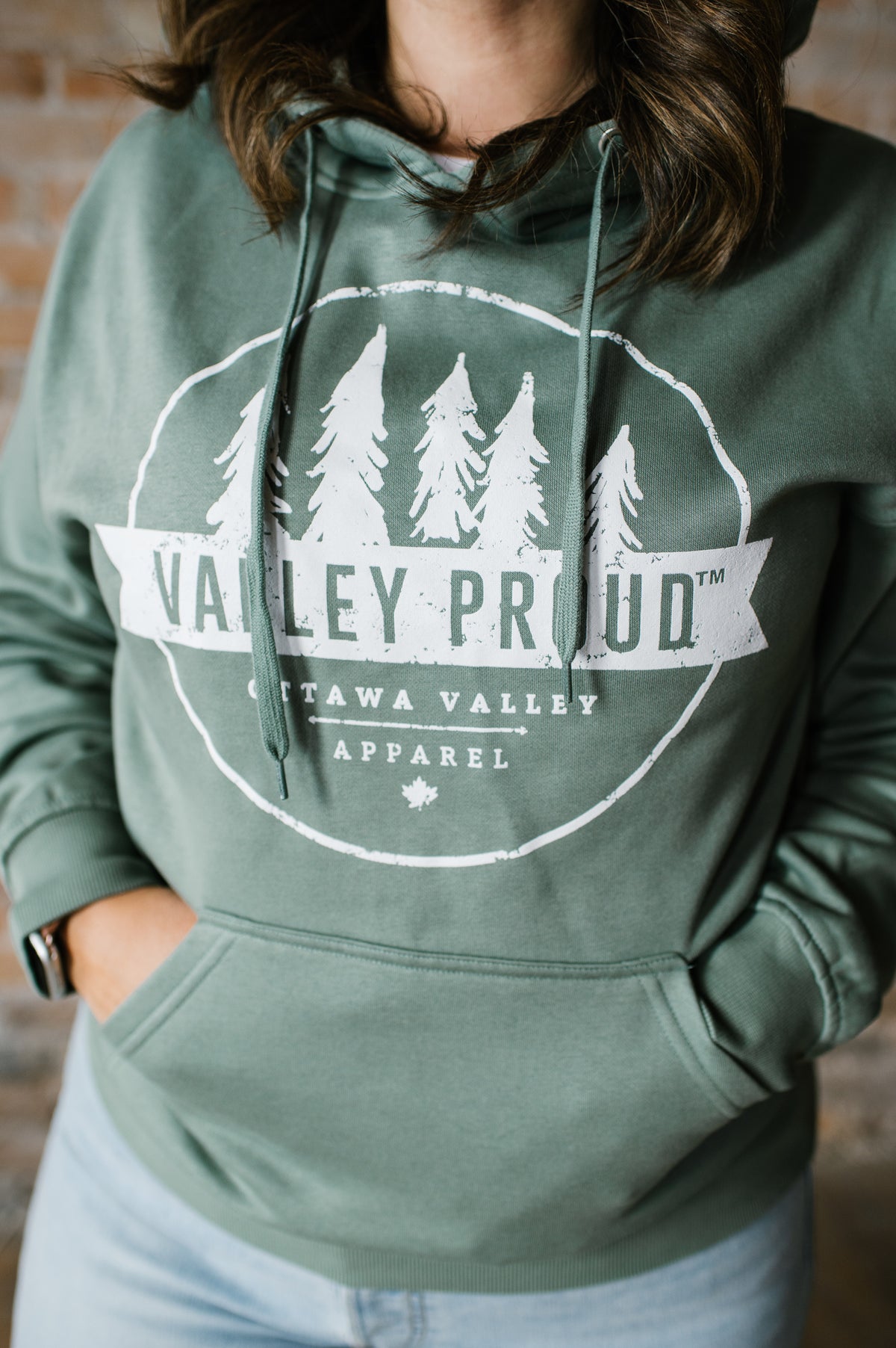 Valley Proud Hoodie - Dusty Green
