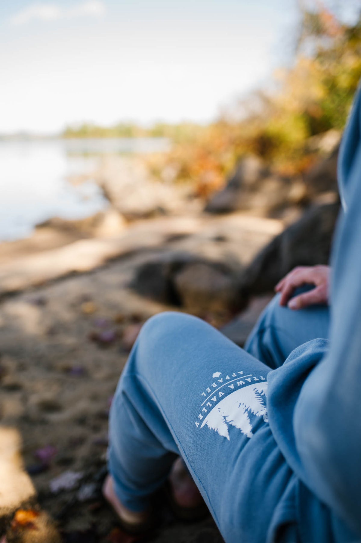 OVA Women&#39;s Luxe Sweatpants - Misty Blue - FINAL SALE