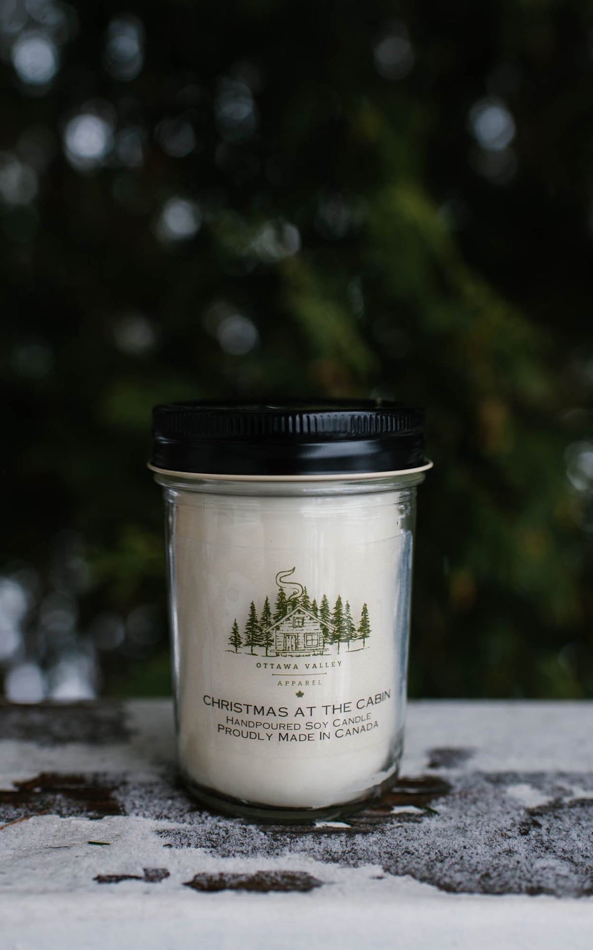 Cabin Soy Candle Christmas at the Cabin Ottawa Valley Apparel