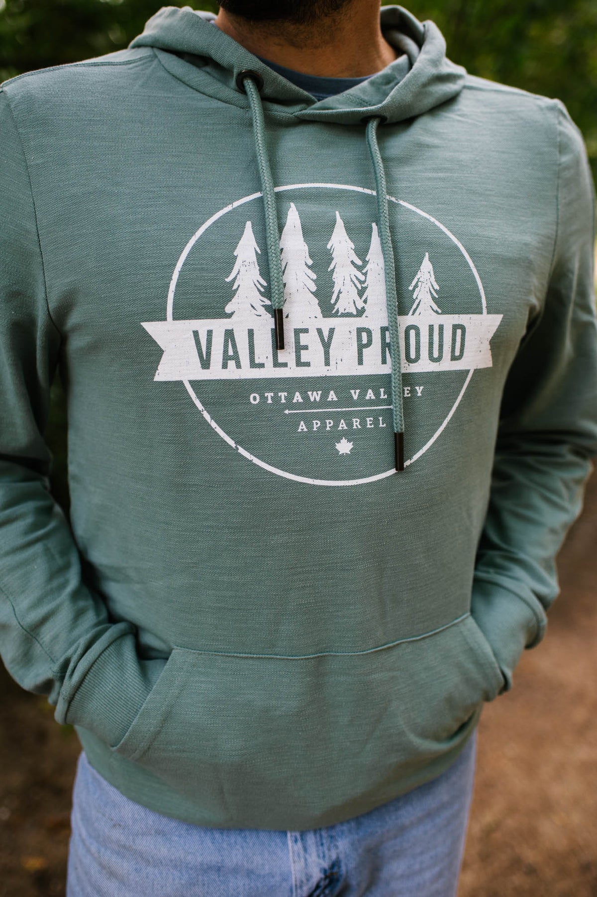 Valley Proud Light Weight Hoodie - Alpine Green