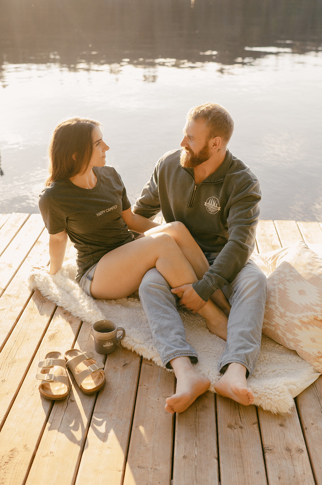 Happy Camper Simple Tee - Green