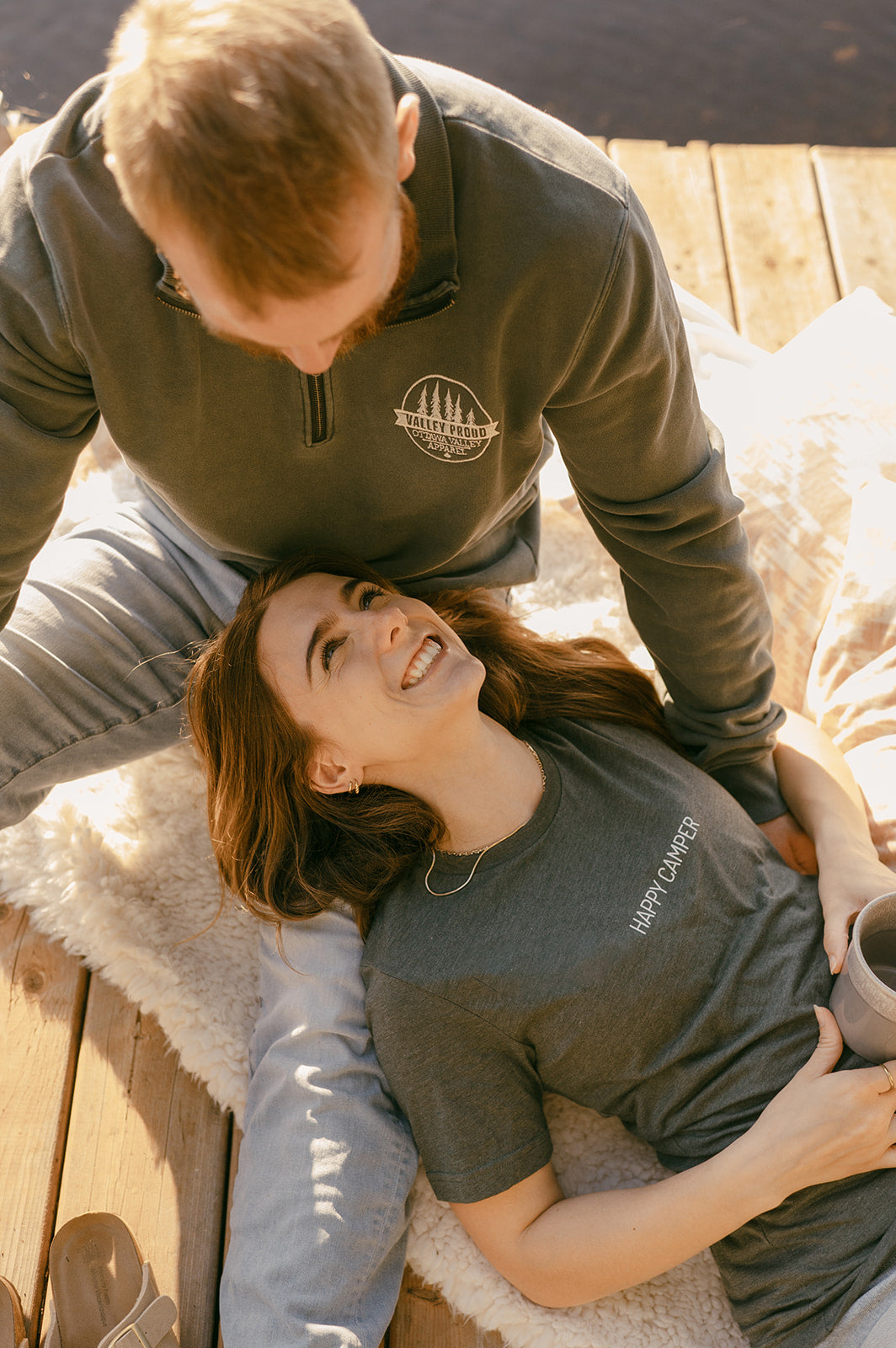 Happy Camper Simple Tee - Green