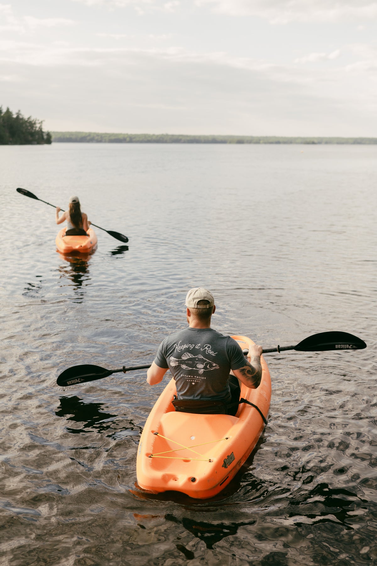 Keeping It Reel Tee - Heather Navy