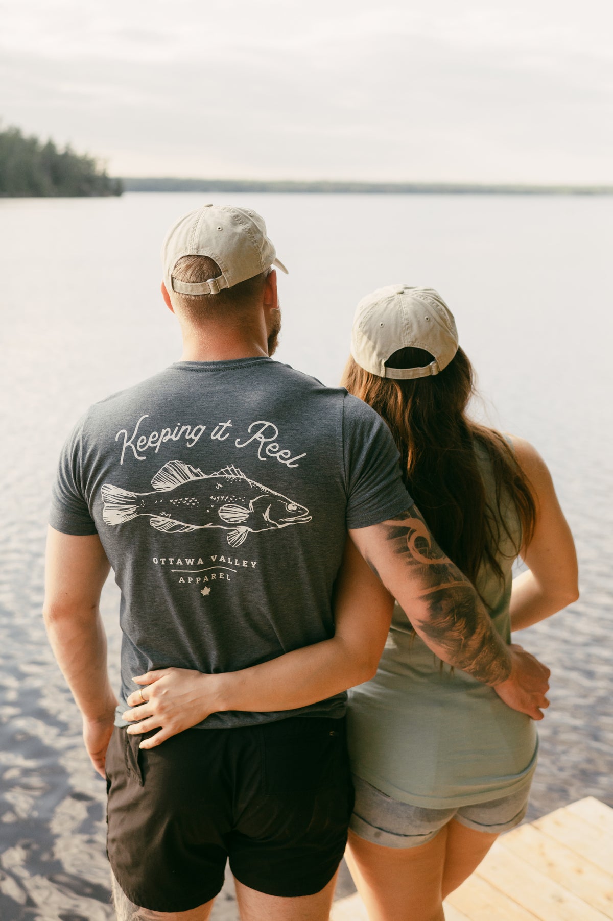 Keeping It Reel Tee - Heather Navy