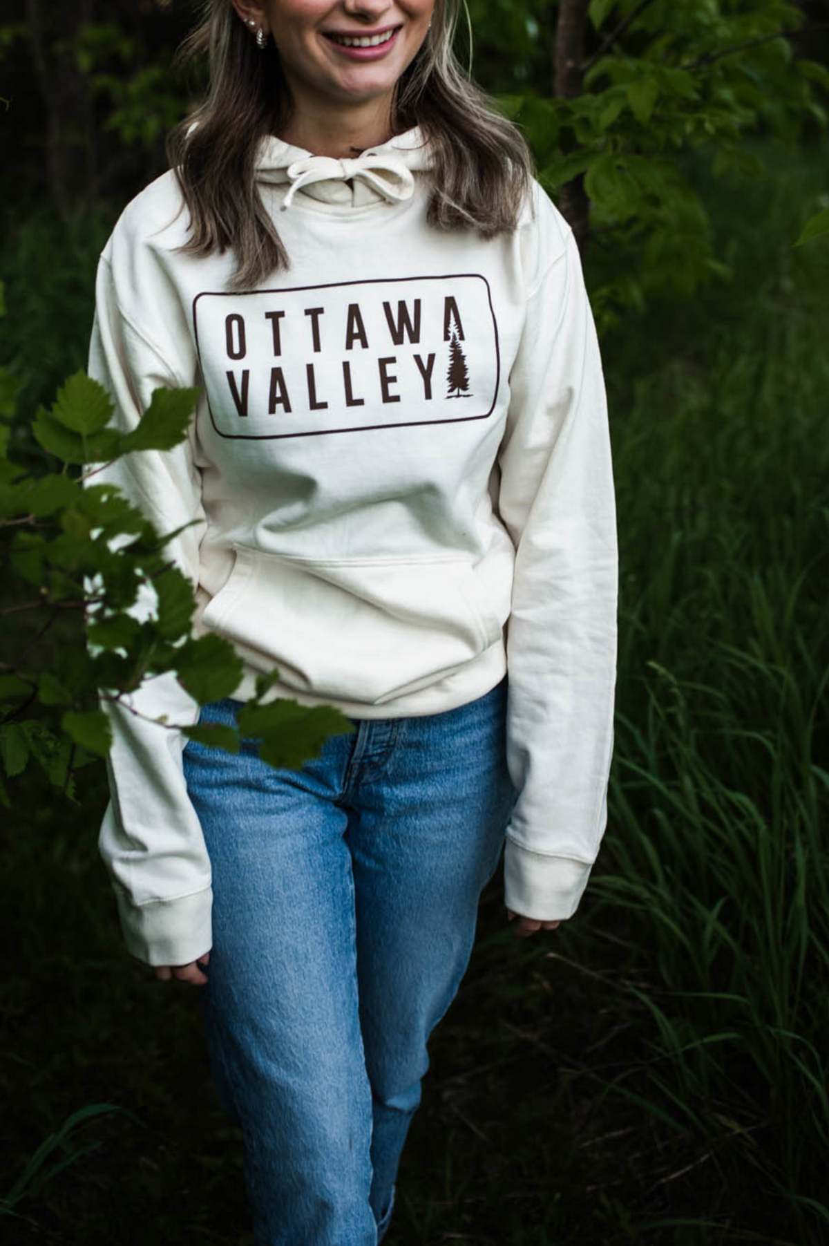 OVA Tree Hoodie - Ivory/Brown