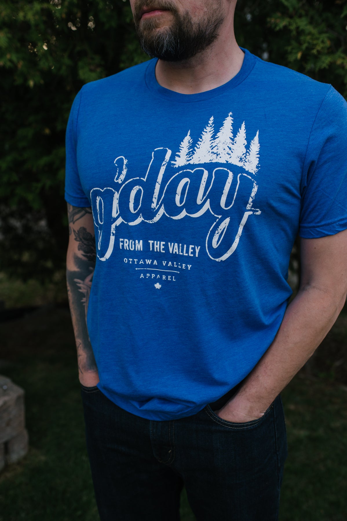 G’Day From the Valley Tee - Royal Blue