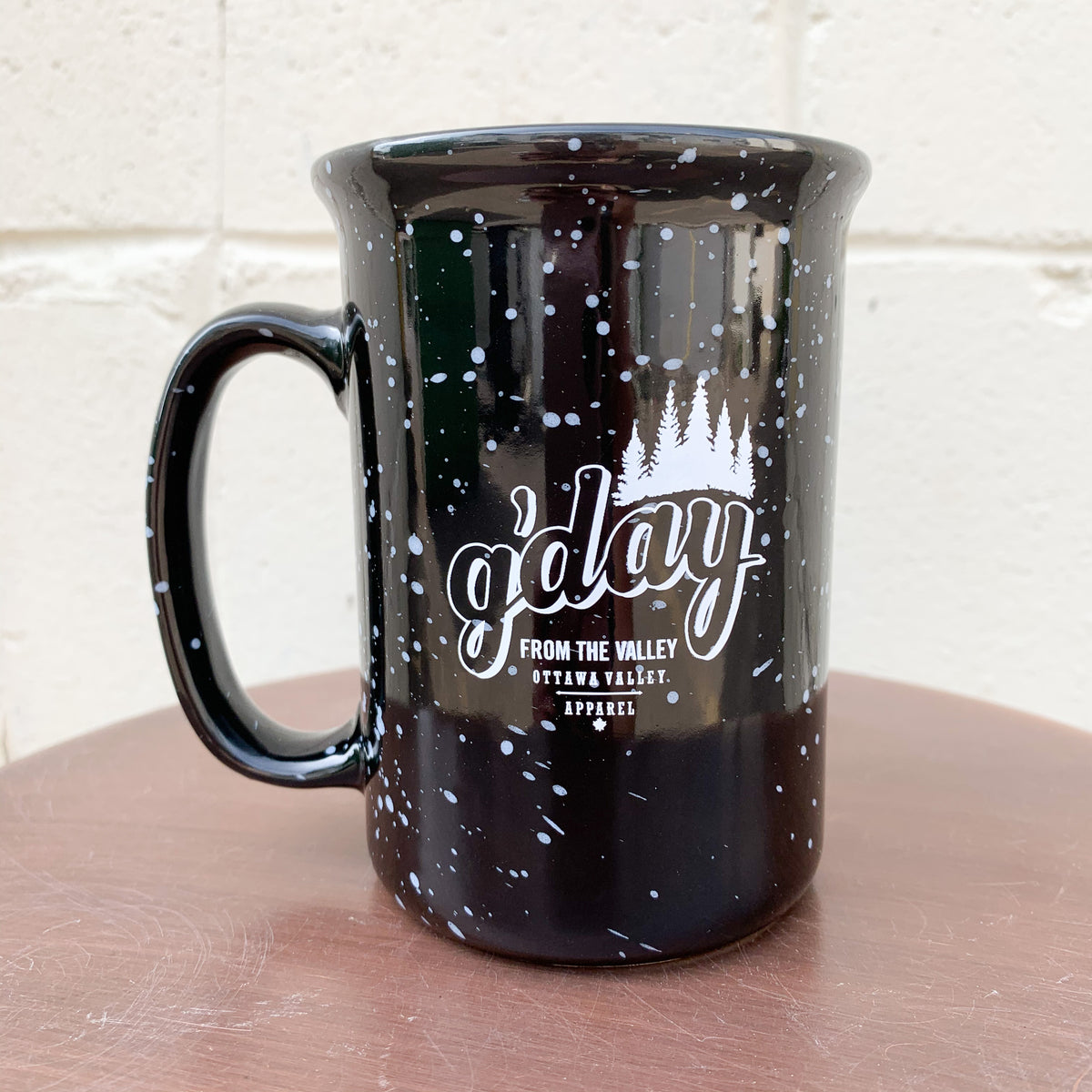 G&#39;Day Tall Ceramic Mug - Black