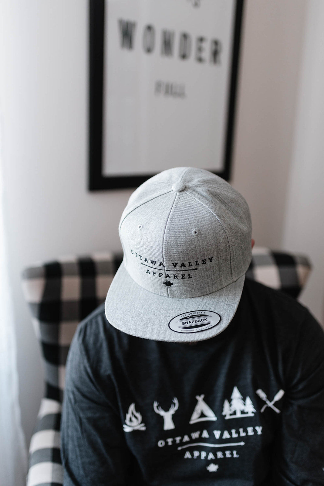 OVA Logo Snap Back Hat - Grey