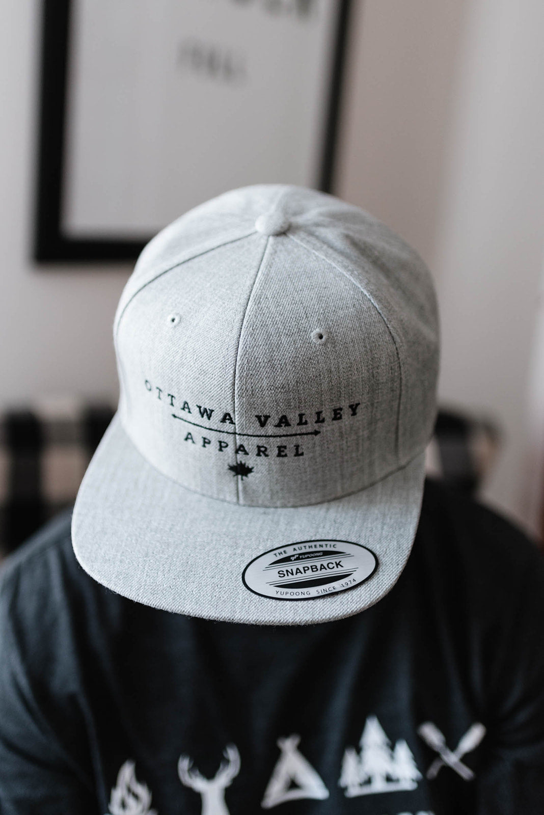 OVA Logo Snap Back Hat - Grey