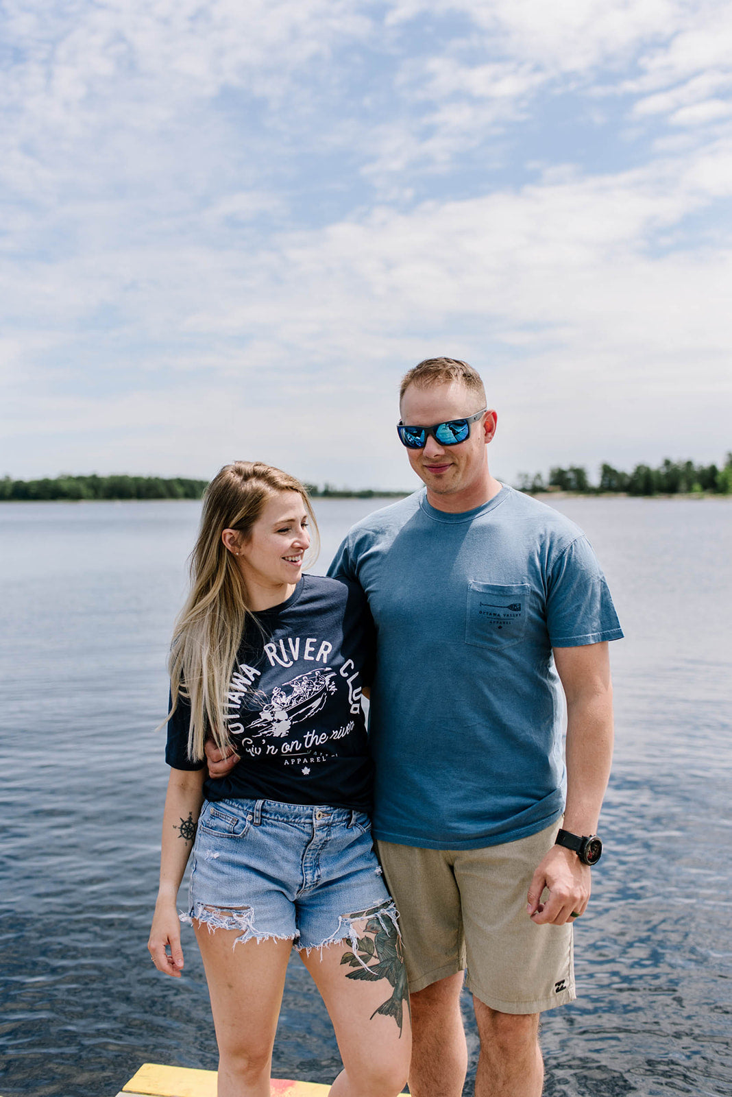 Ottawa River Club Tee - Navy &amp; White