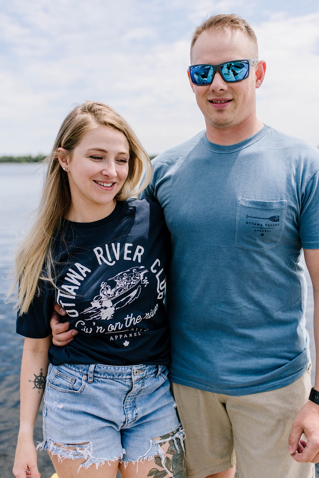 Ottawa River Club Tee - Navy &amp; White