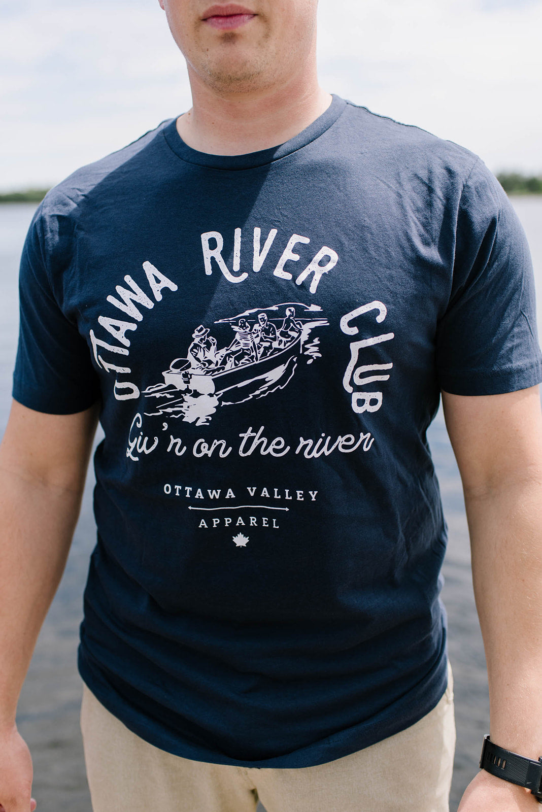 Ottawa River Club Tee - Navy &amp; White