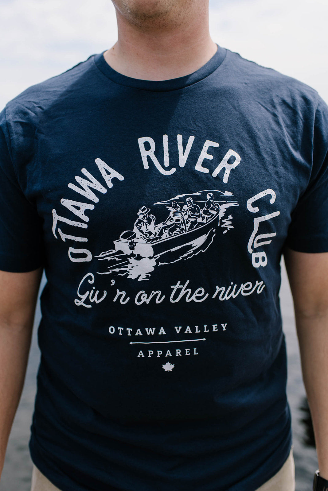 Ottawa River Club Tee - Navy &amp; White