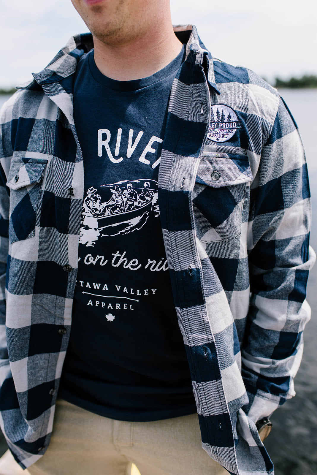 Ottawa River Club Tee - Navy &amp; White