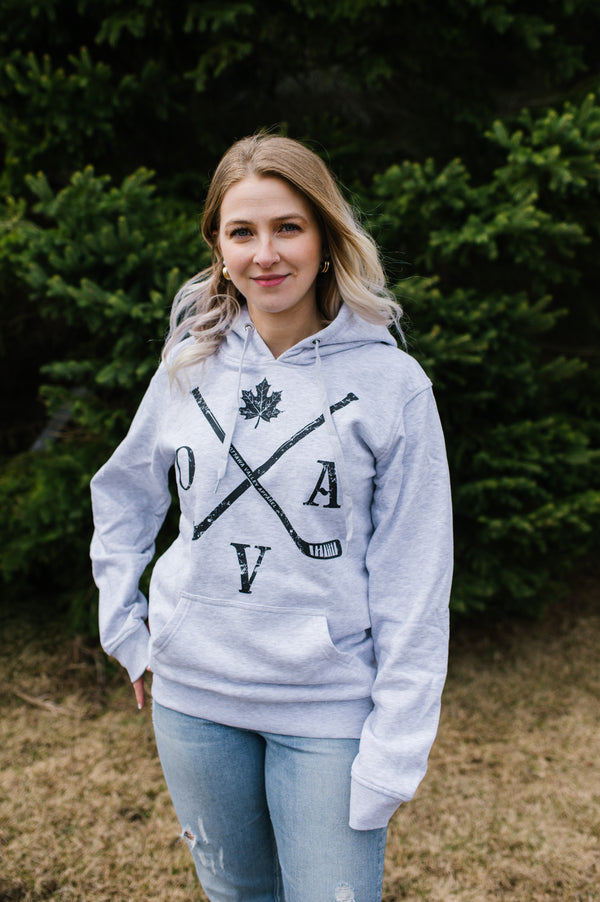 OVA Hockey Hoodie - Light Grey - Ottawa Valley Apparel