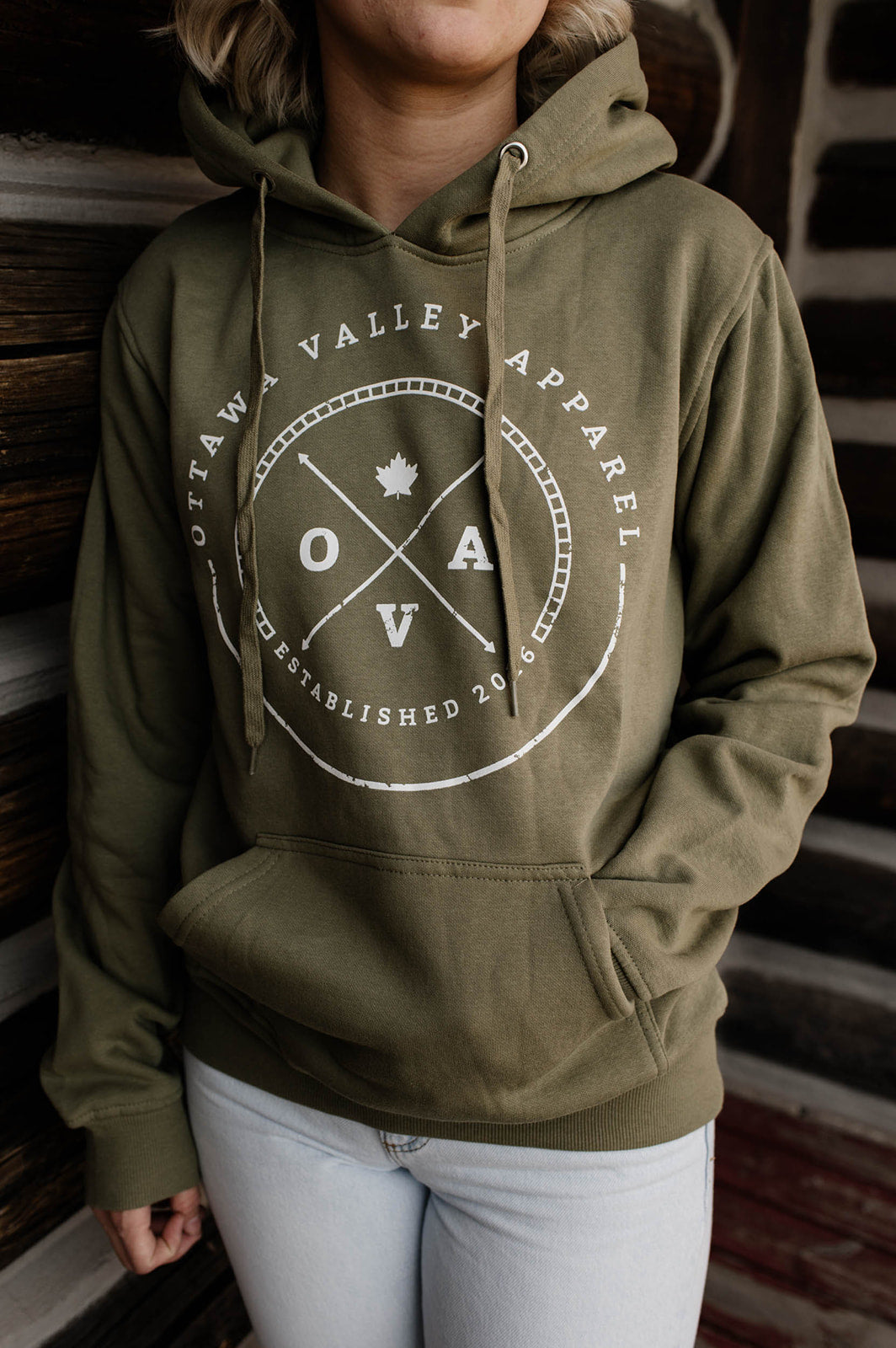 OVA Logo Hoodie - Olive