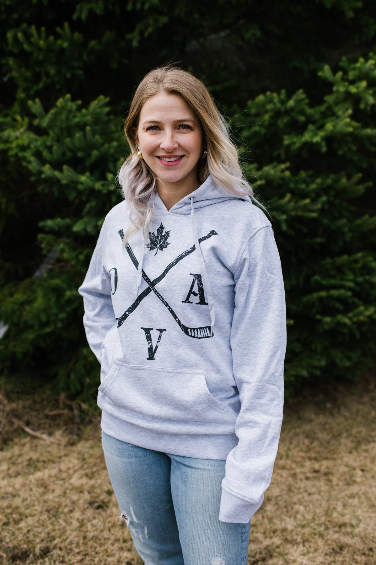 OVA Hockey Hoodie - Light Grey