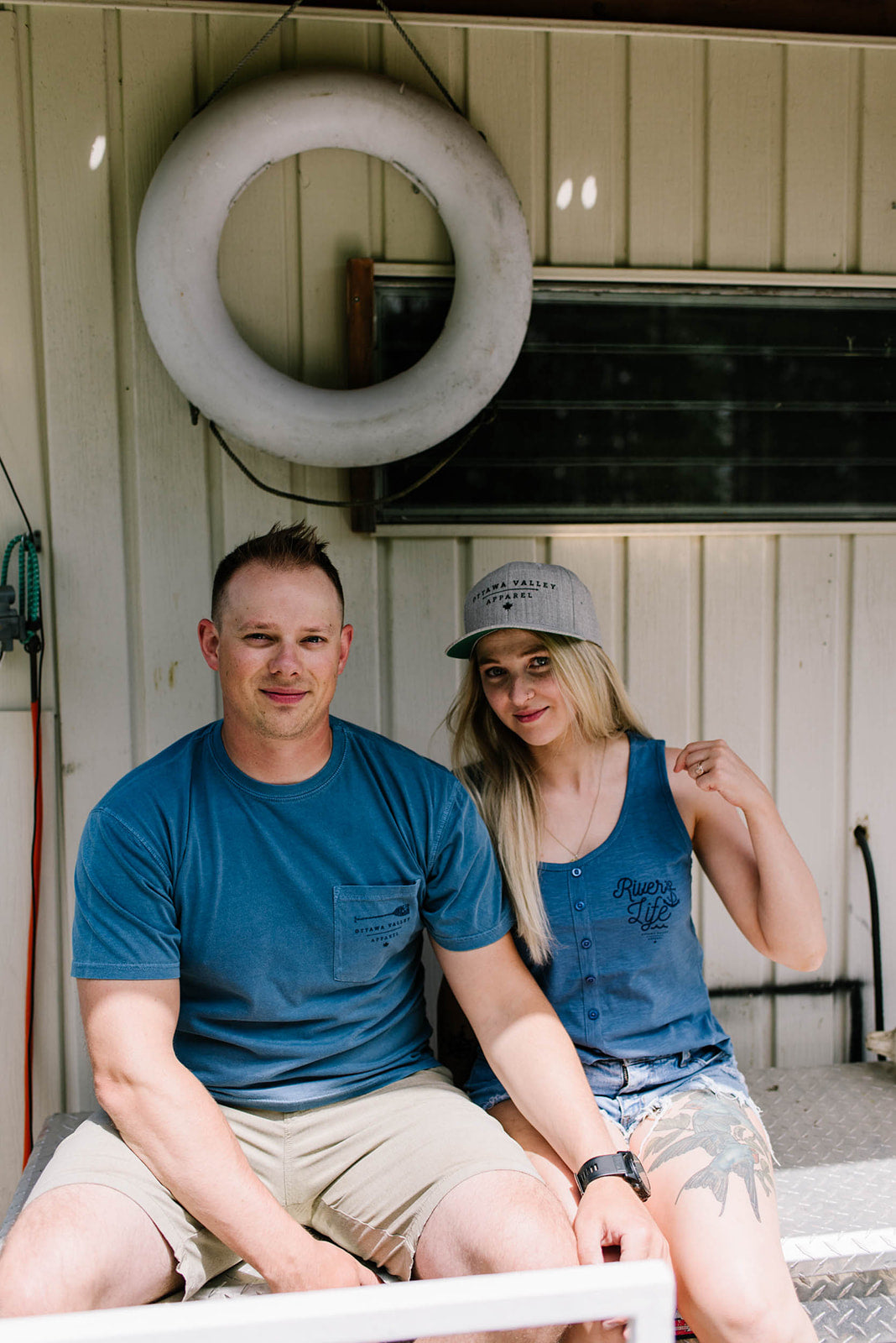 OVA Logo Snap Back Hat - Grey