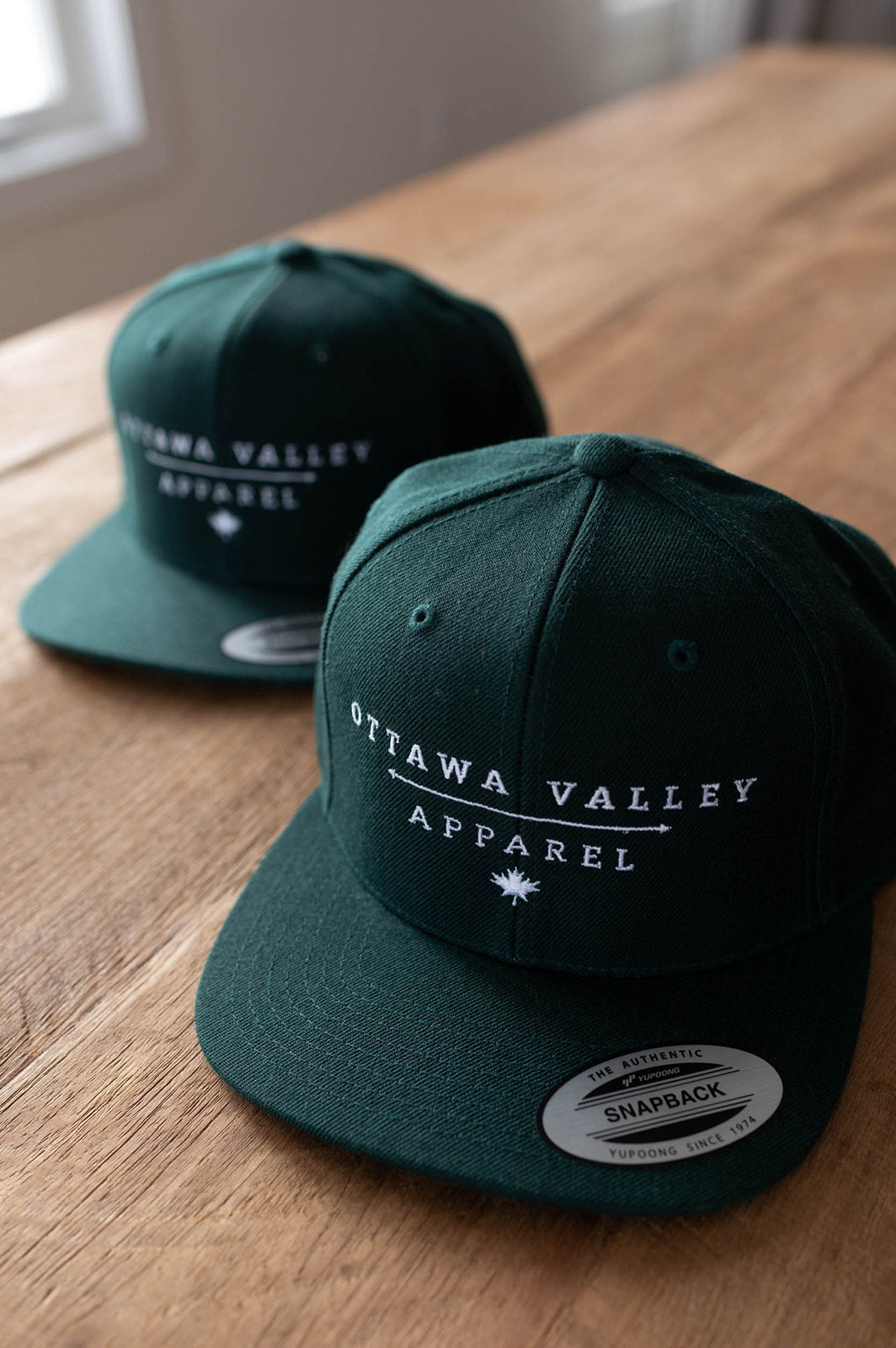 OVA Logo Snap Back Hat - Forest Green