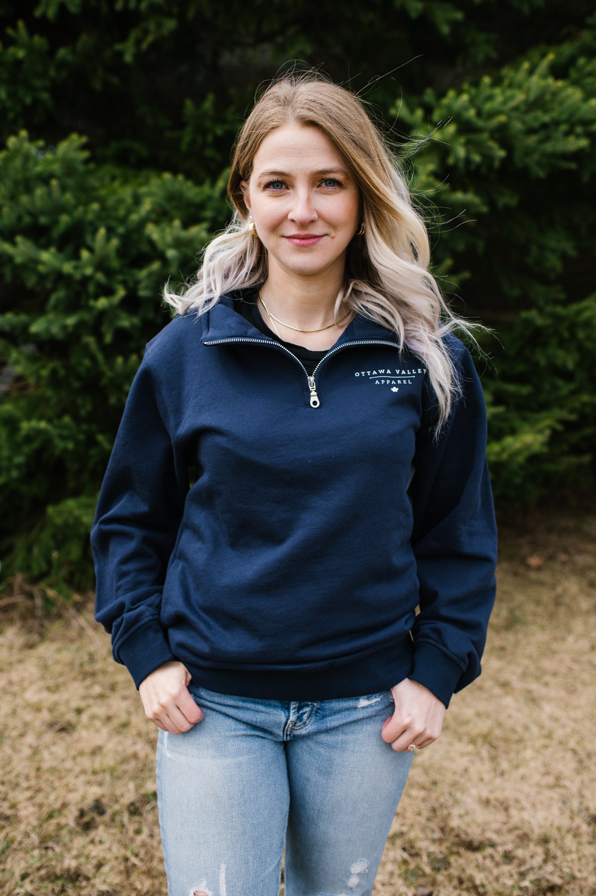 Ottawa River Club 1/4 Zip -  Navy