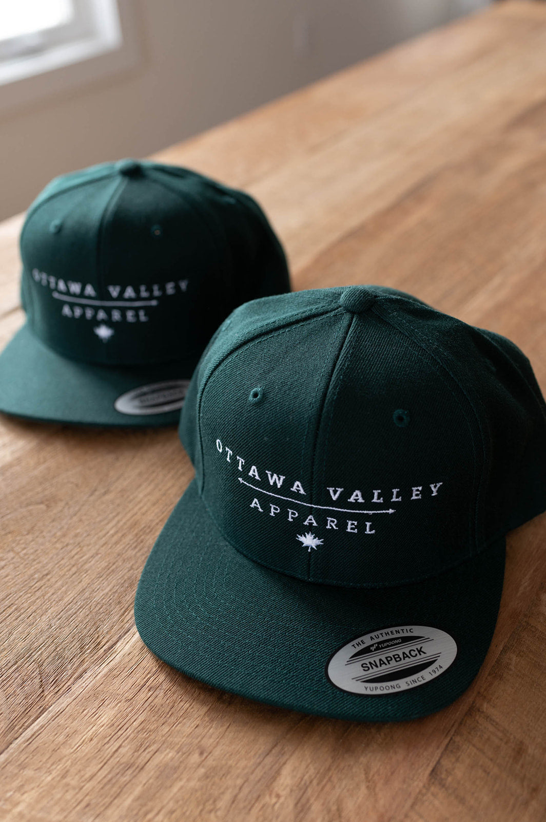 OVA Logo Snap Back Hat - Forest Green