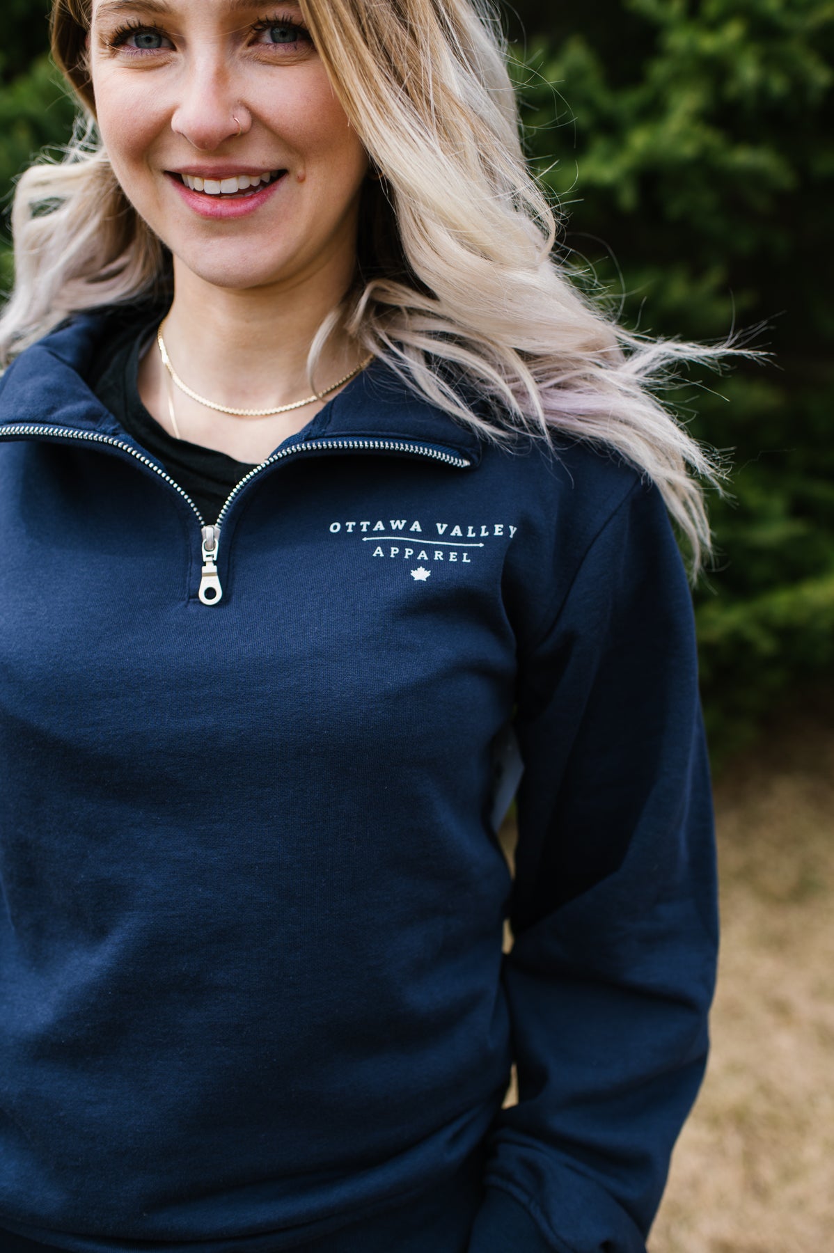Ottawa River Club 1/4 Zip -  Navy