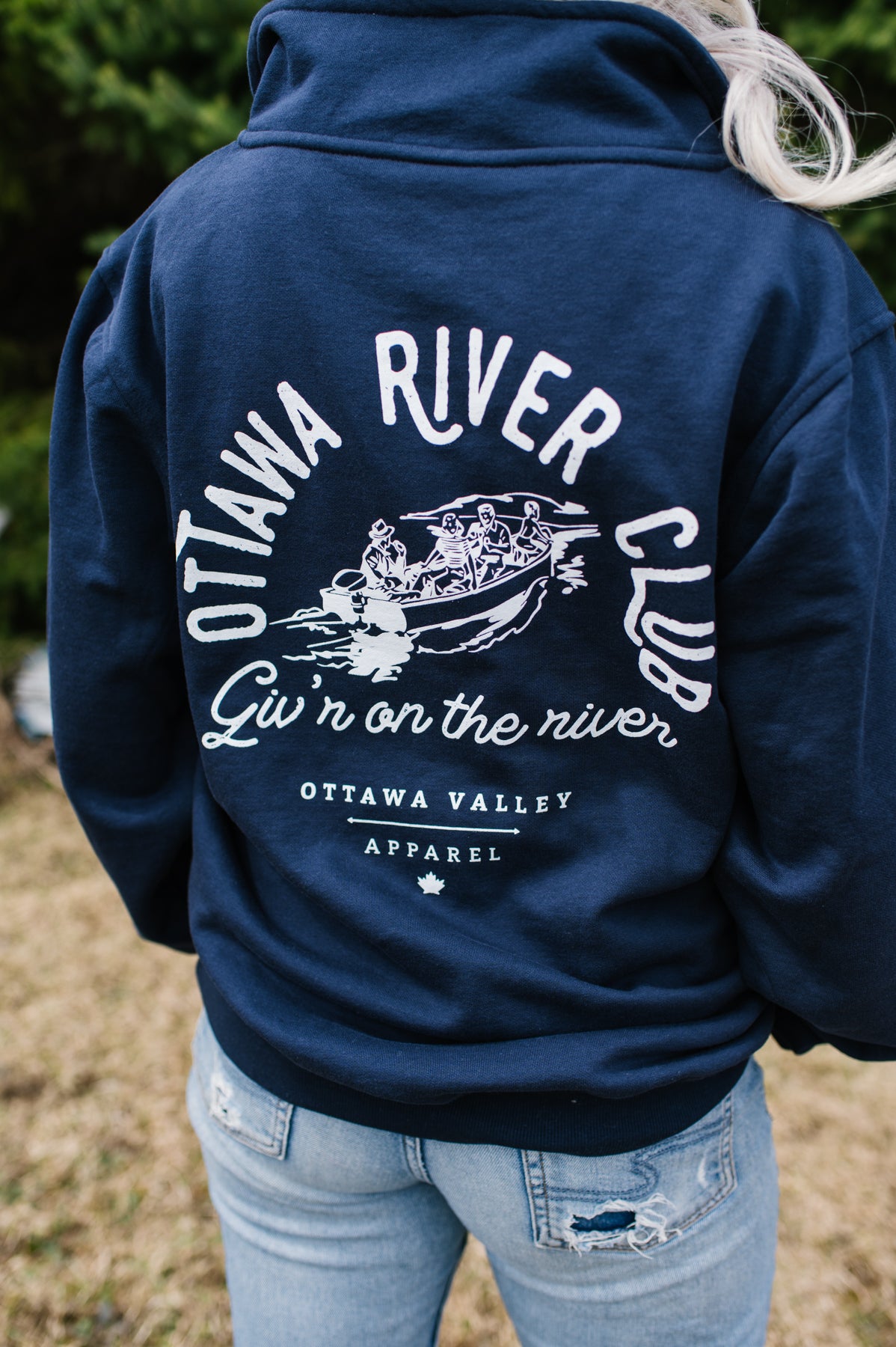 Ottawa River Club 1/4 Zip -  Navy