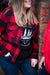 Valley Proud Women’s Flannel Shirt - Black & Red