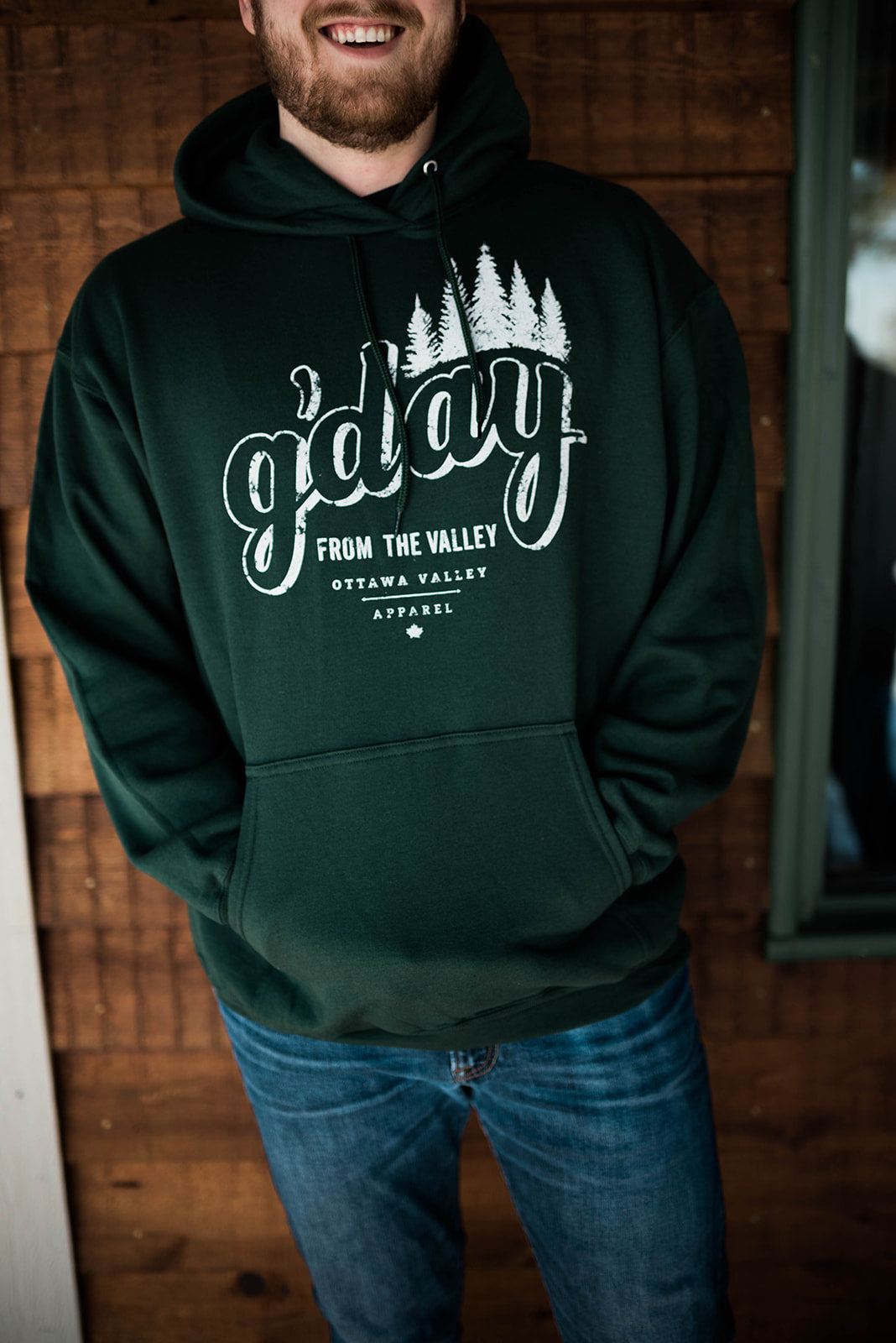 G’Day Hoodie - Forest Green