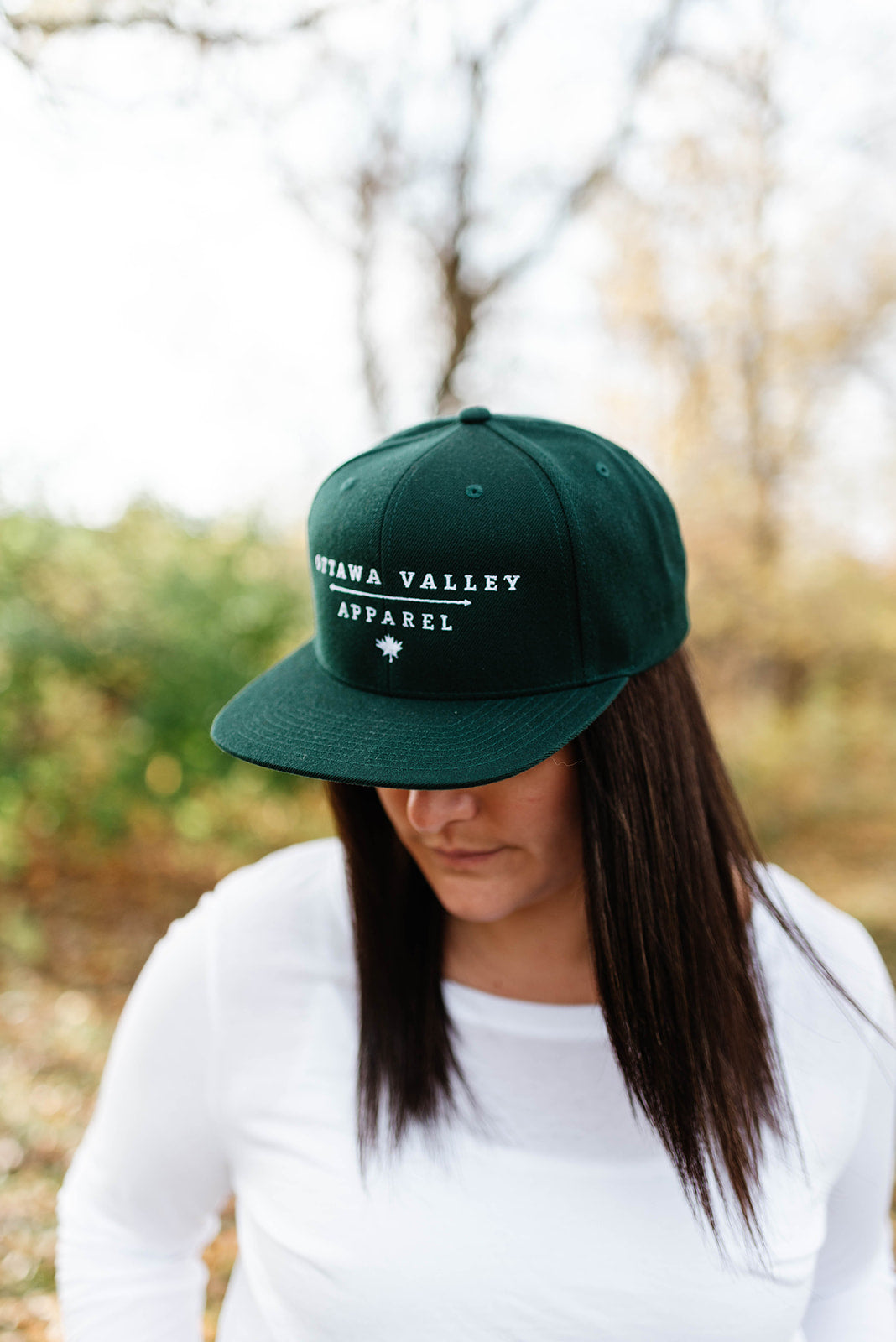 OVA Logo Snap Back Hat - Forest Green