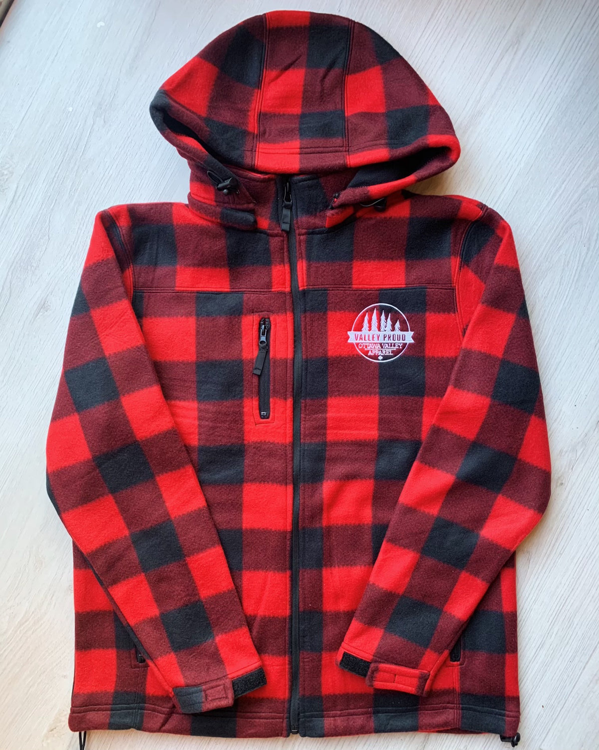 Men&#39;s Plaid Jacket - Red &amp; Black