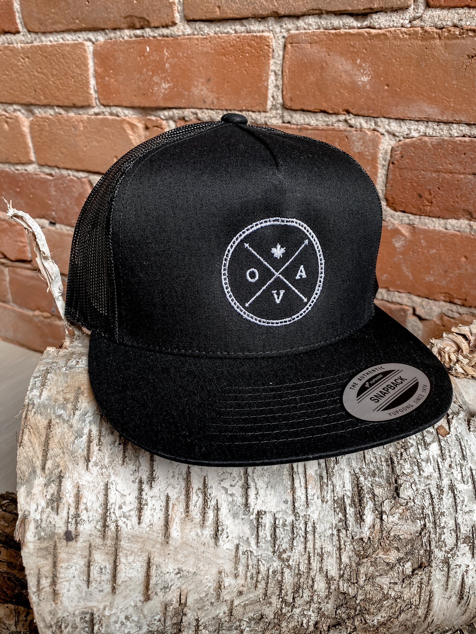 OVA Logo Mesh Back Hat - Black