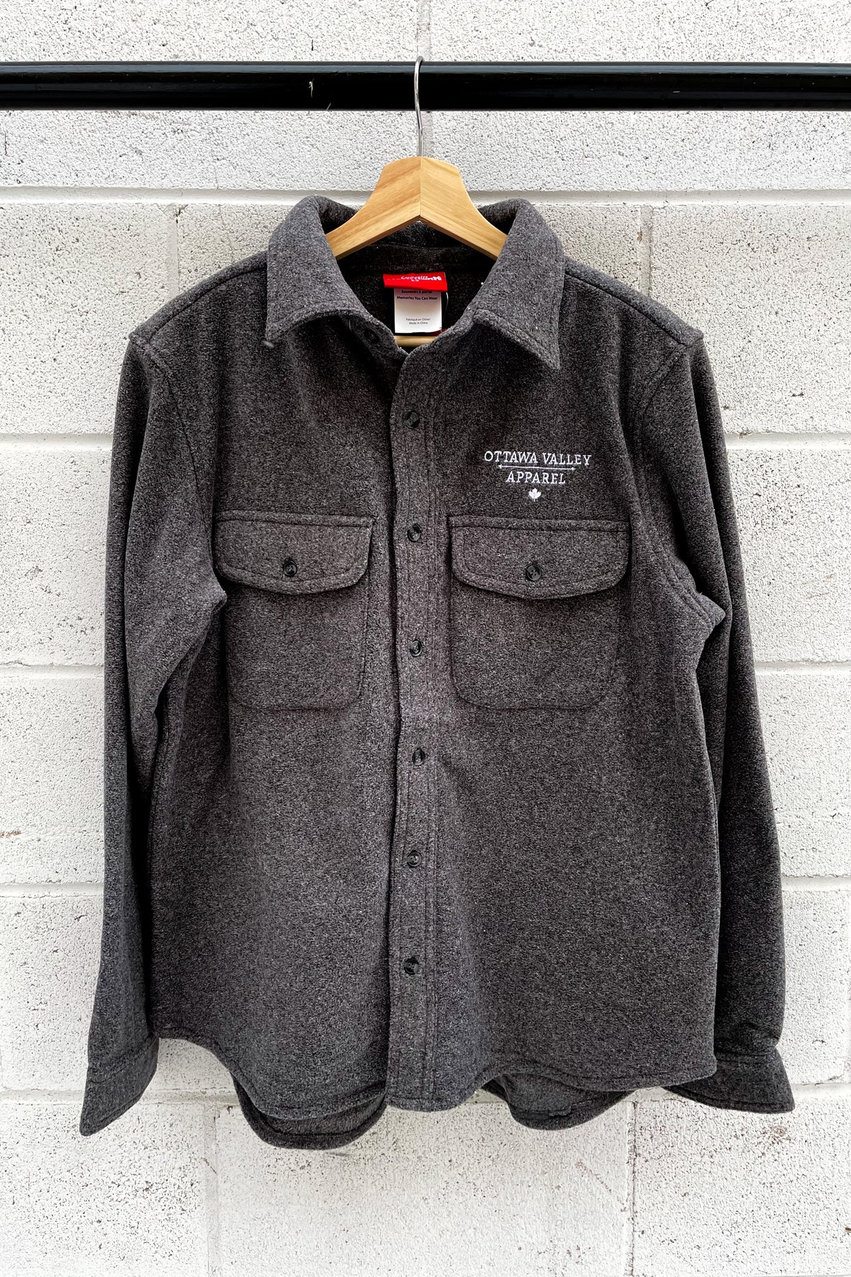 OVA Men&#39;s Solid Lumberjacket - Charcoal Grey