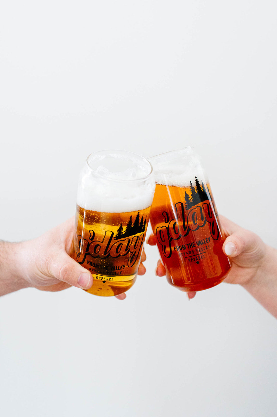 G&#39;Day Beer Can Glass