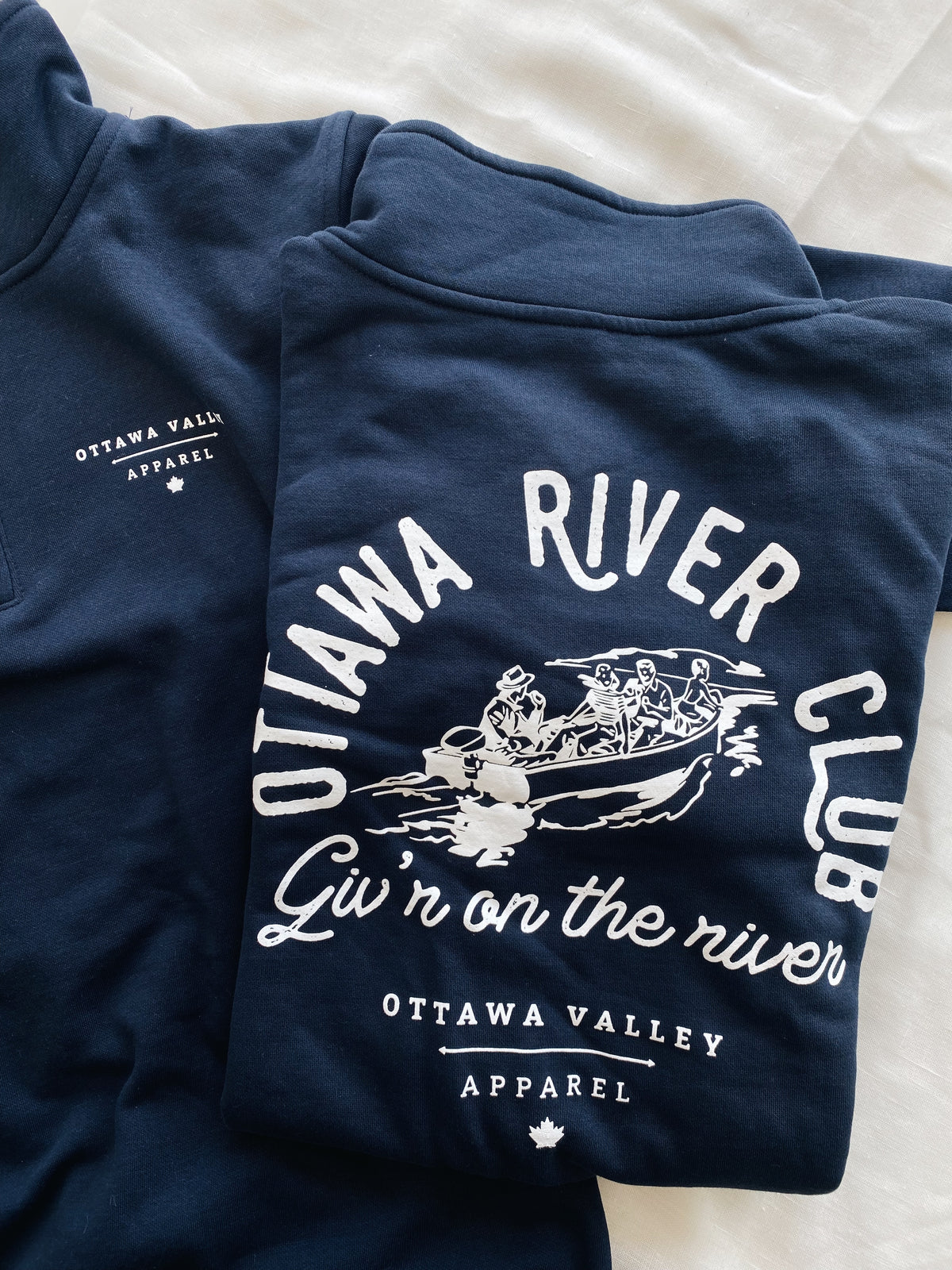 Ottawa River Club 1/4 Zip -  Navy