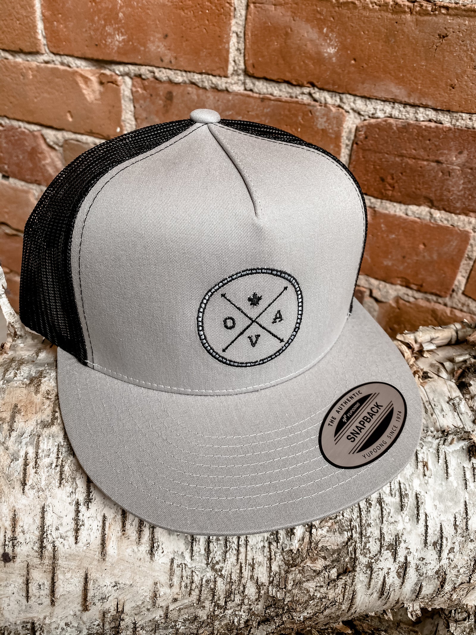 OVA Logo Mesh Back Hat - Grey